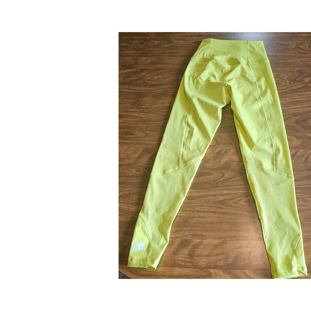 Adidas AEROREADY Primegreen Training Workout Leggings - XS Green - Picture 2 of 4
